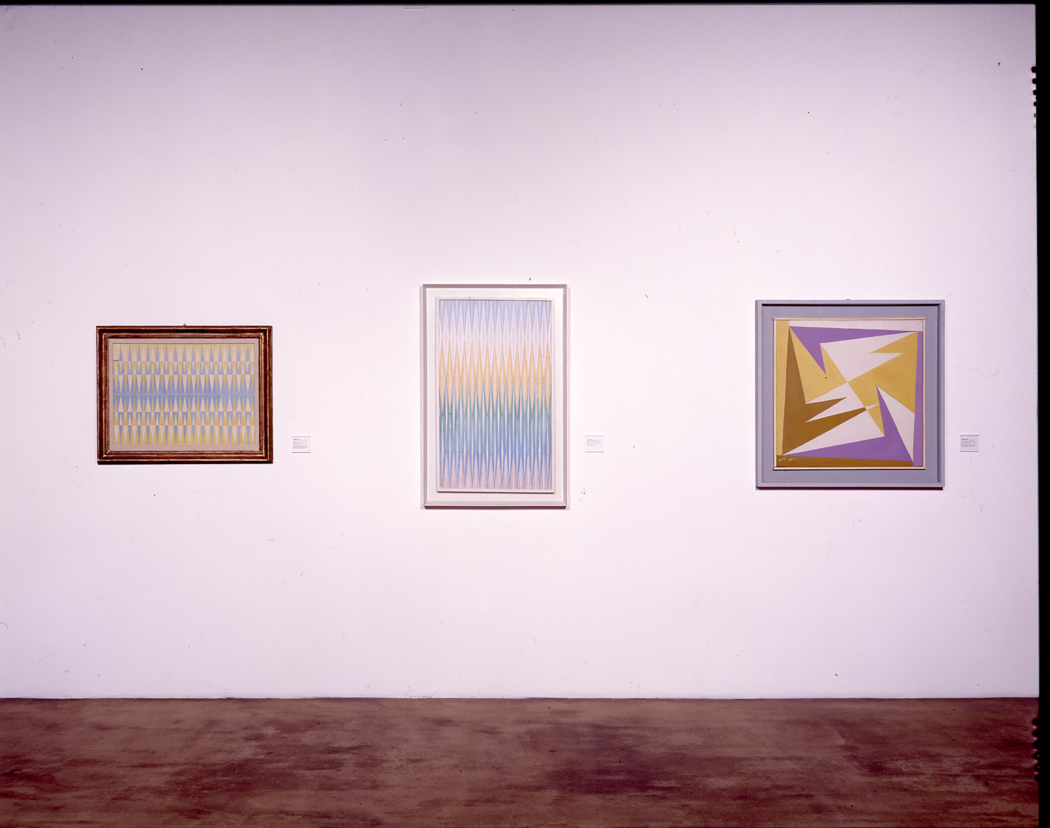 Giacomo Balla, Compenetrazione iridescente n. 4, 1913; Compenetrazione iridescente n. 1, 1912; Linee spaziali n. 2, 1925